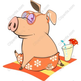 Charming Summer Pig