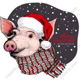 Festive Pig Christmas