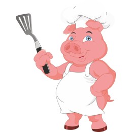 Cheerful Pig Chef