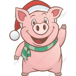 Joyful Holiday Pig