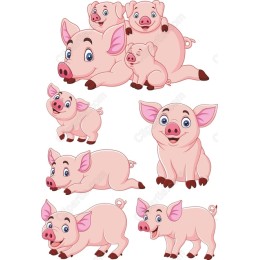 Pig Family Set
