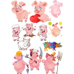 Pig Clipart Bundle - Adorable s