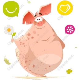 Cheerful Pig