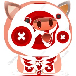 Charming Pig Character