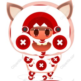 Charming Cartoon Pig