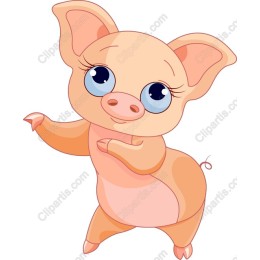 Charming Cartoon Pig