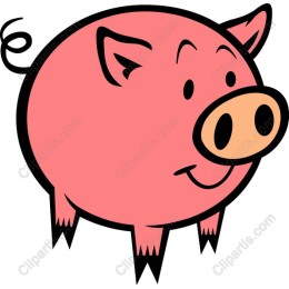 Charming Pink Pig