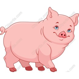 Cute Pink Pig