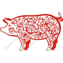 Floral Pig
