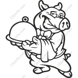 Dapper Pig Waiter