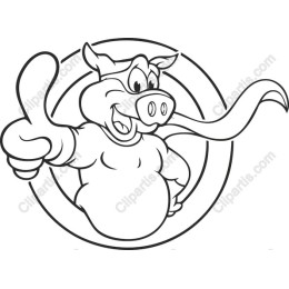 Jovial Pig Character