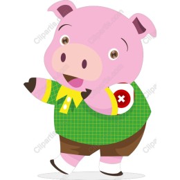 Cheerful Piglet