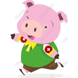 Cheerful Piglet