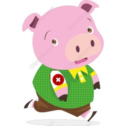 Charming Pink Pig