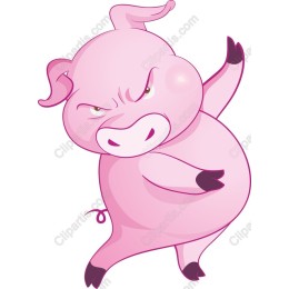 Playful Pink Pig