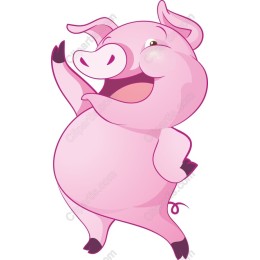 Cheerful Pig