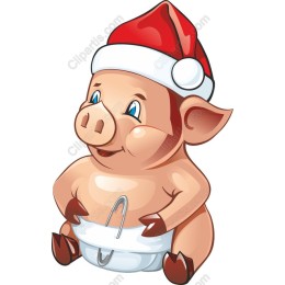 Festive Santa Piglet