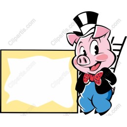 Dapper Pig Character