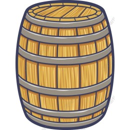 Classic Wooden Barrel
