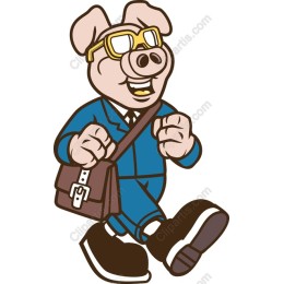 Dapper Pig Character