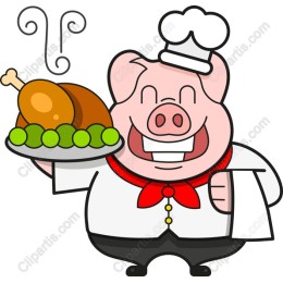 Chef Pig - Cartoon Culinary Delight