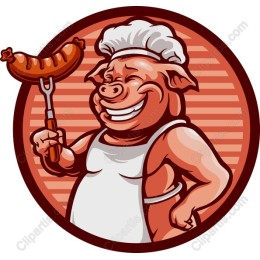 Joyful Chef Pig