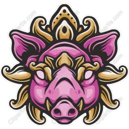 Majestic Boar Head