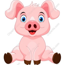 Charming Cartoon Pig