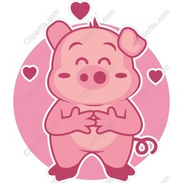 Charming Cartoon Pig