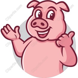 Cheerful Pig