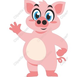 Charming Cartoon Pig