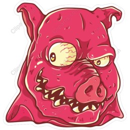 Cartoon Pig Monster