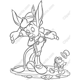 Joyful Cartoon Rabbit