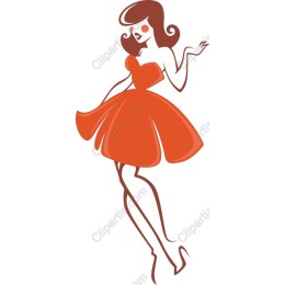 Elegant Orange Dress