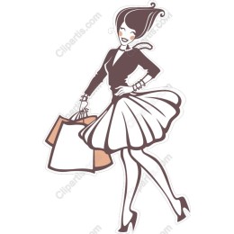 Chic Shopping Lady