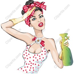 Retro Cleaning Lady
