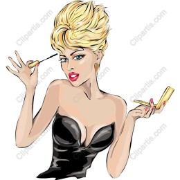 Glamorous Mascara Application