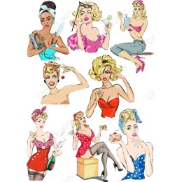 Retro Glamour Collection - Vintage Clipart Set