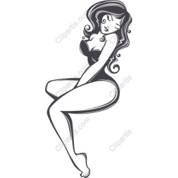 Elegant Sitting Woman