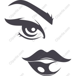 Elegant Eye and Lips