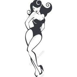 Elegant Pin-Up Girl