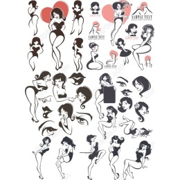 Vintage Glamour Set - Retro Female Bundle