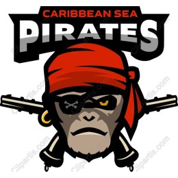 Caribbean Sea Pirates Monkey