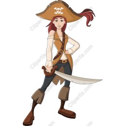 Vibrant Female Pirate
