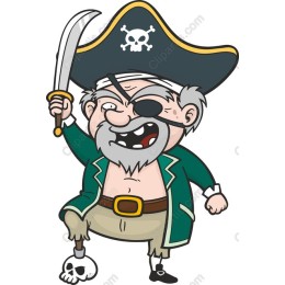 Cheeky Cartoon Pirate