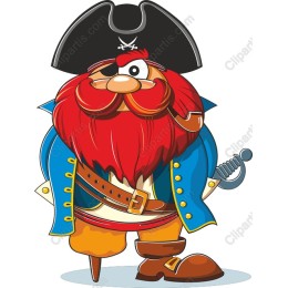 Cheerful Pirate Character