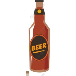 Vibrant Beer Bottle