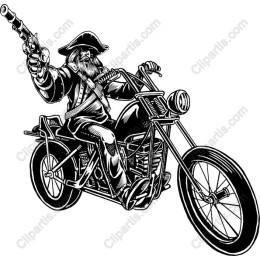 Pirate on Motorcycle
