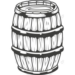 Rustic Wooden Barrel