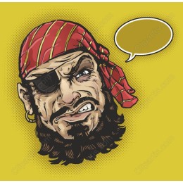 Fierce Pirate Character